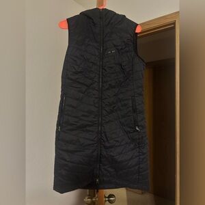 SKhoop Black Quilted Long Vest